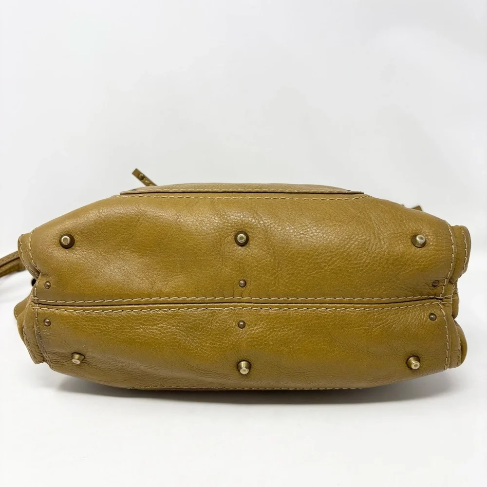 Chloé Paddington Hobo Tan Grained Leather Padlock Shoulder Bag Vintage Y2K